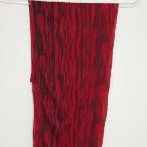 Deep red scarf